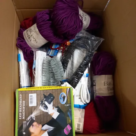 LARGE BOX OF ASSORTED HOUSEHOLD ITEMS