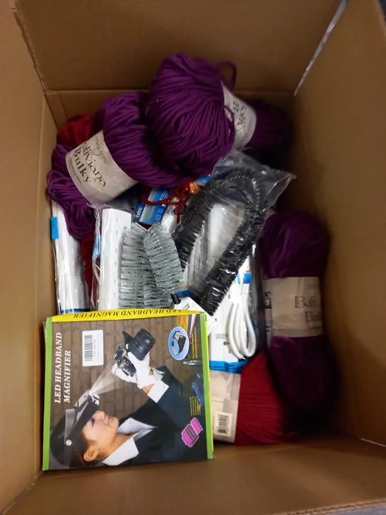 LARGE BOX OF ASSORTED HOUSEHOLD ITEMS