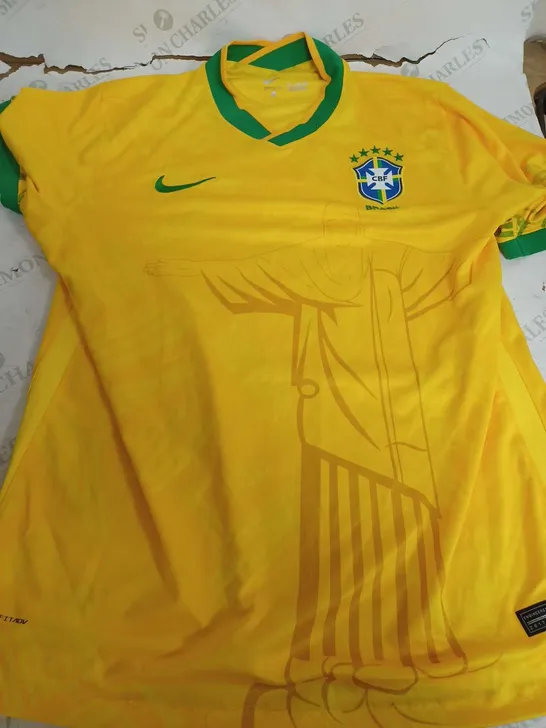 NIKE BRAZIL DRI FIT FOOTBALL SHIRT - 2XL