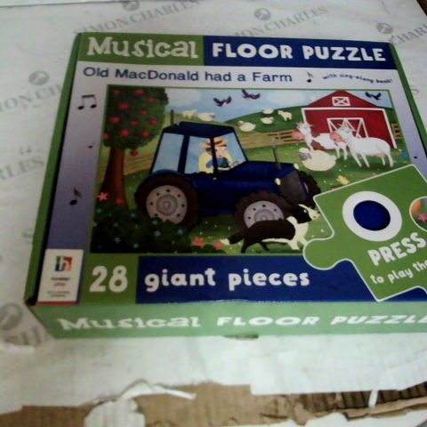 MUSICAL FLOOR PUZZLE - OLD MACDONALD HAD A FARM (WITH SING ALONG BOOK)