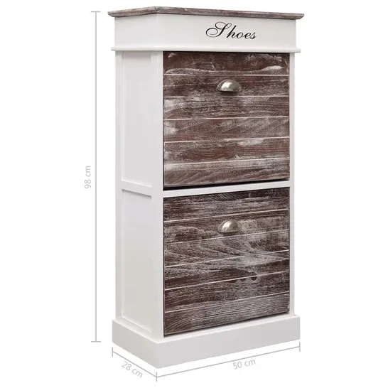 BOXED SHOE STORAGE CABINET (1 BOX)