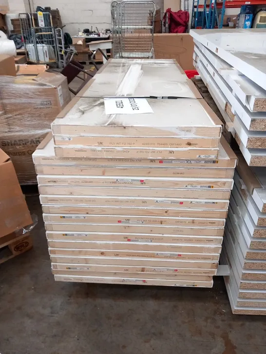 PALLET OF APPROXIMATELY 18 ASSORTED CERTIFIED FIRE DOORS