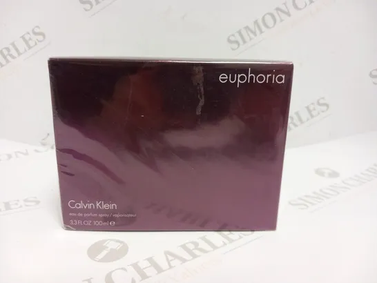 BOXED AND SEALED CALVIN KLEIN "EUPHORIA" EAU DE PARFUM, 100ML 