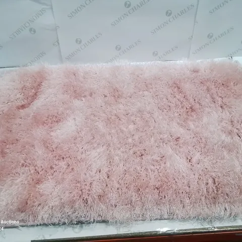 BRAND NEW PACO HOME 300 GLAMOUR PINK/ROSE 60X100CM SHAGGY RUG