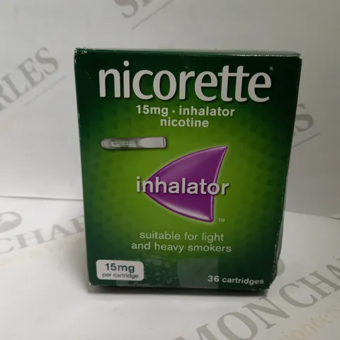 NICORETTE 15MG INHALATOR 36 CARTRIDGES