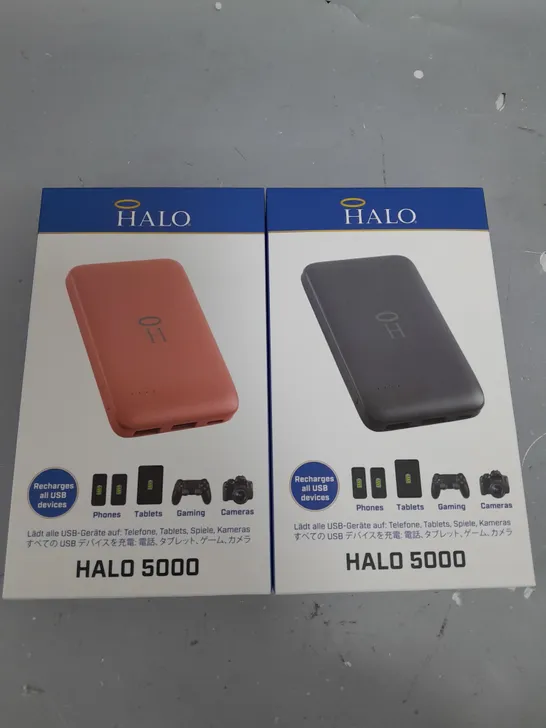 BOXED HALO 5000MAH PORTABLE CHARGERS