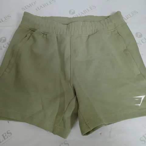 GYMSHARK REACT 5' SHORTS IN LIGHT GREEN - SMALL