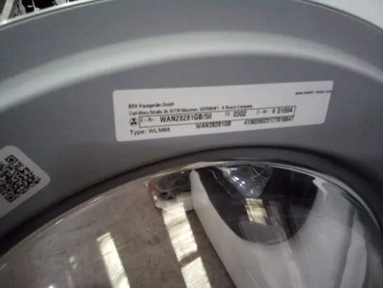 GRADE 1 BOSCH 8KG WASHING MACHINE 1400 SPIN WHITE WAN28281GB