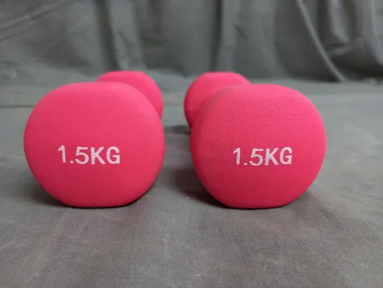 NEO SET OF 2 DUMBBELLS 1.5KG PINK