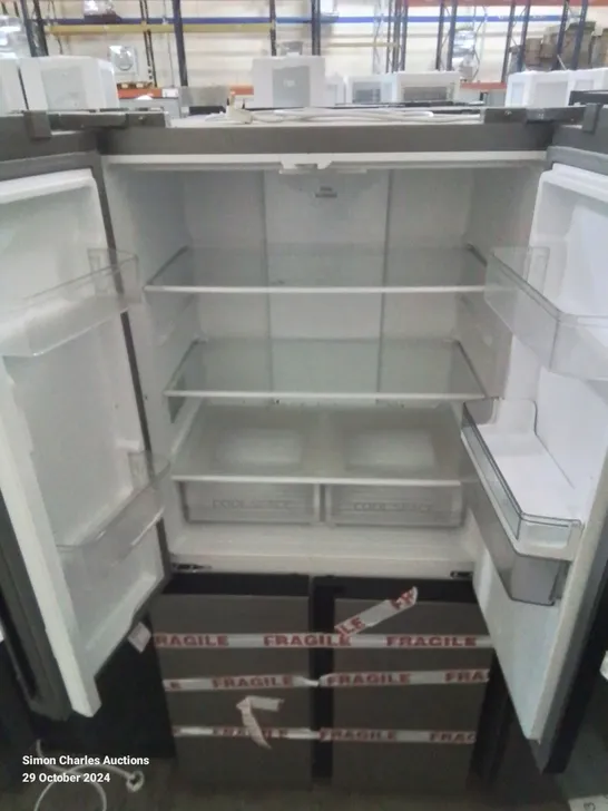 HOOVER 4 DOOR AMERICAN STYLE FRIDGE FREEZER - UNPROCESSED RAW RETURN