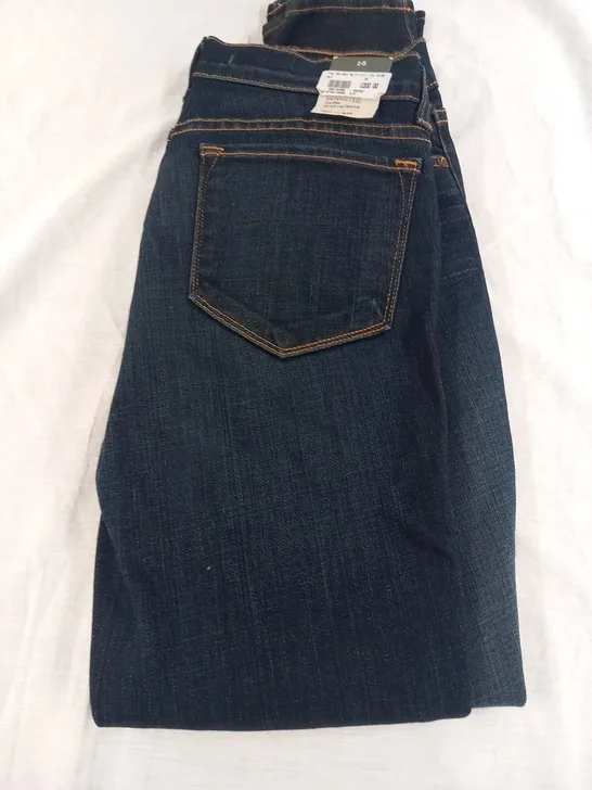 J BRAND THE SKINNY SLIM FIT LOW RISE 10" LEG OPENING JEANS SIZE 28