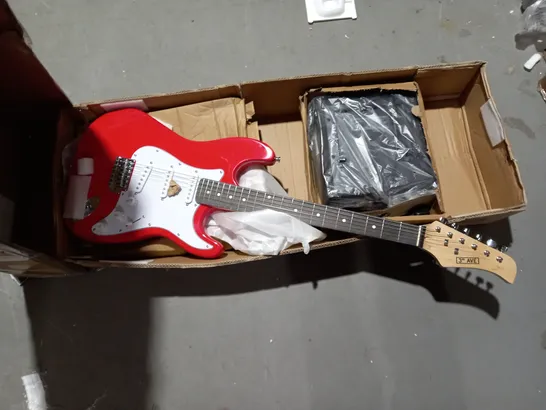 ROCKET RED/WHITE ELECTRIC GUITAR AND AMP SET RRP £162.99