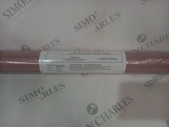 ROLL OF DESIGNER WALLPAPER IN PINK