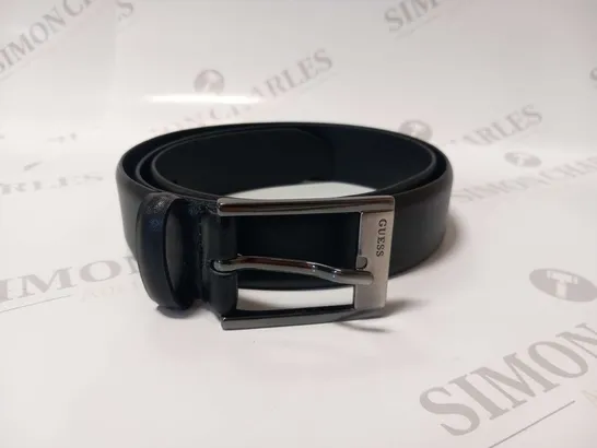 GUESS BLACK LEATHER BELT SIZE S