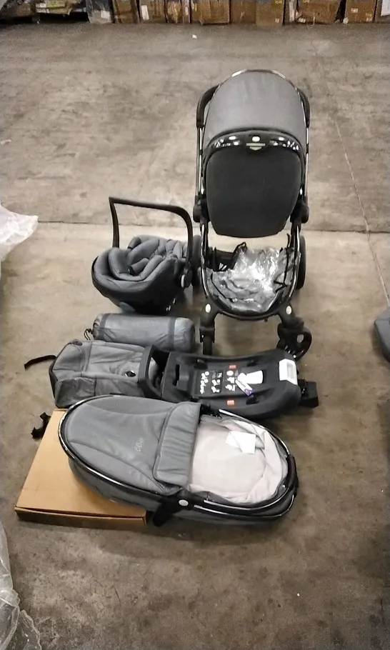 EGG2 6 PIECE LUXURY BUNDLE WITH EGGSHELL CAR SEAT AND EGGSTROLLER IN GREY 