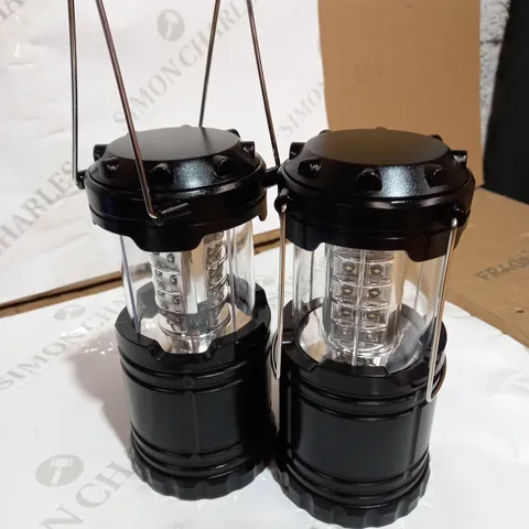 LOT OF 2 LED CAMPING LIGHTS 