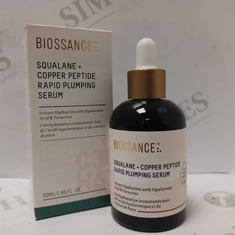 BIOSSANCE SQUALANE & COPPER PEPTIDE RAPID PLUMPING SERUM 50ML