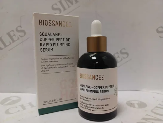 BIOSSANCE SQUALANE & COPPER PEPTIDE RAPID PLUMPING SERUM 50ML