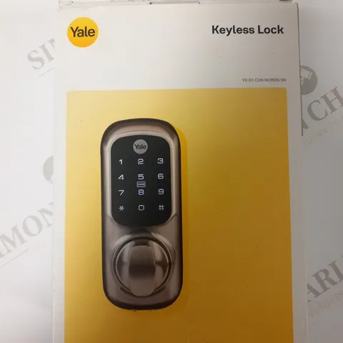 BOXED YALE KEYLESS LOCK YD-01-CON-NOMOD-SN 