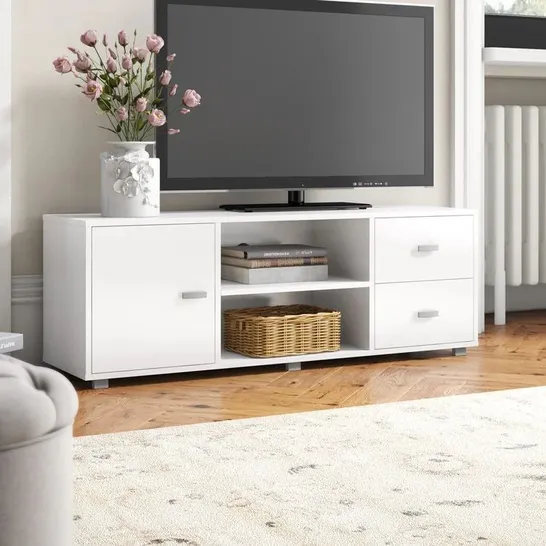 BOXED MARTINELLA TV STAND FOR TVS UP TO 50" - WHITE (1 BOX)