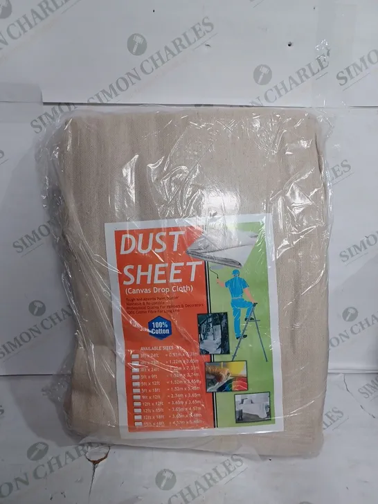 DUST SHEET CANVAS DROP CLOTH 12FT X 12FT