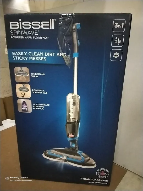 BOXED BISSELL SPINWAV3 POWERED HARD FLOOR MOP