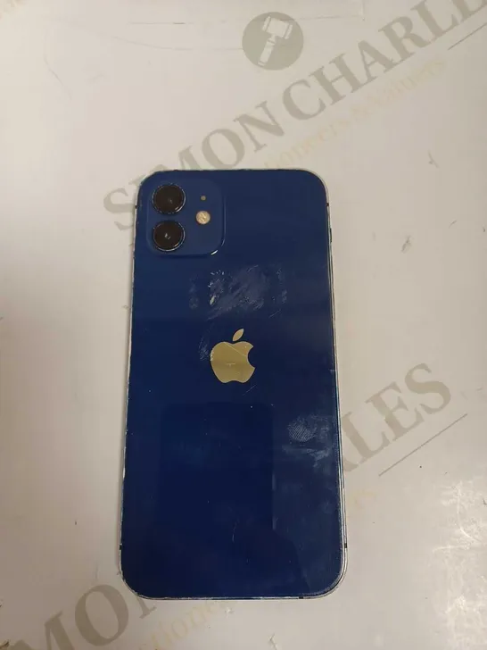 APPLE IPHONE - BLUE MODEL UNKNOWN