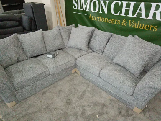 GREY FABRIC CORNER SOFA