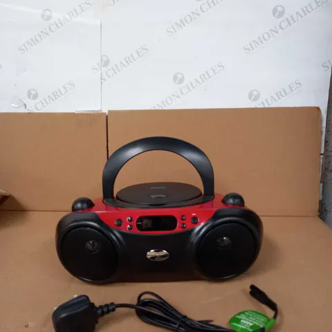LOT OF 2 AUDIO SYSTEMS TO INCLUDE POLAROID BLUETOOTH CD PLAYER & ONN CD MICRO SYSTEM 