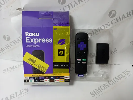 BOXED ROKU EXPRESS HIGH DEFINITION STREAMING BOX