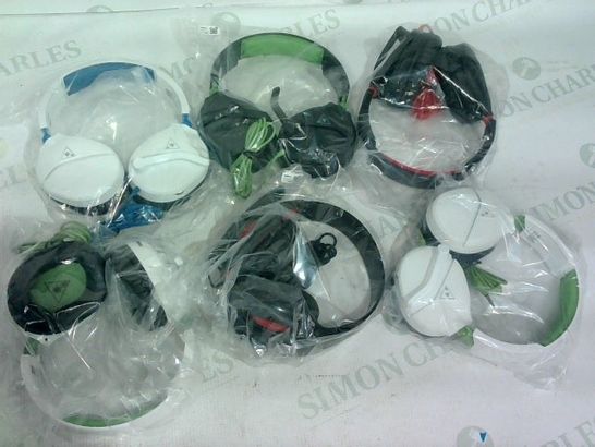 6 X ASSORTED PAIRS OF TURTLE BEACH GAMING HEADSETS 