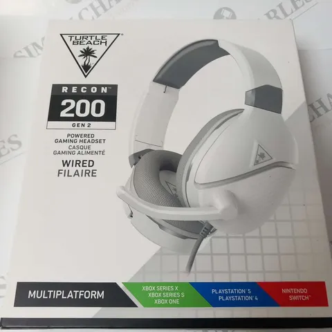 BOXED TURTLE BEACH RECON 200 GEN 2 POWERED GAMING HEADSET