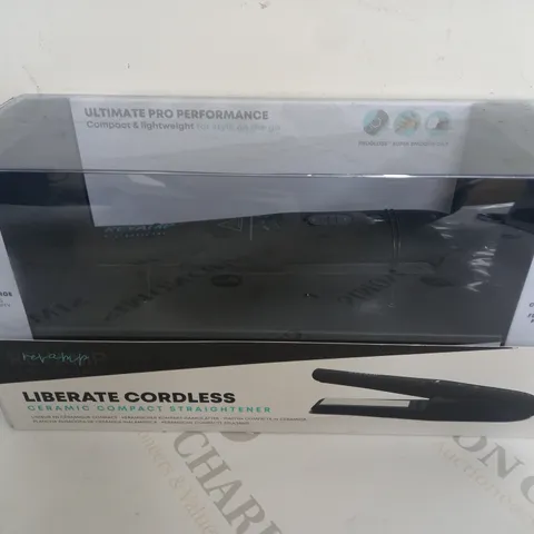 BOXED REVAMP LIBERATE CORDLESS CERAMIC COMPACT STRAIGHTENER 