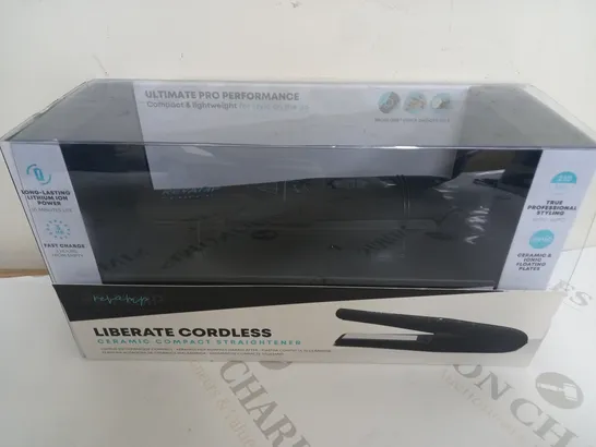 BOXED REVAMP LIBERATE CORDLESS CERAMIC COMPACT STRAIGHTENER 