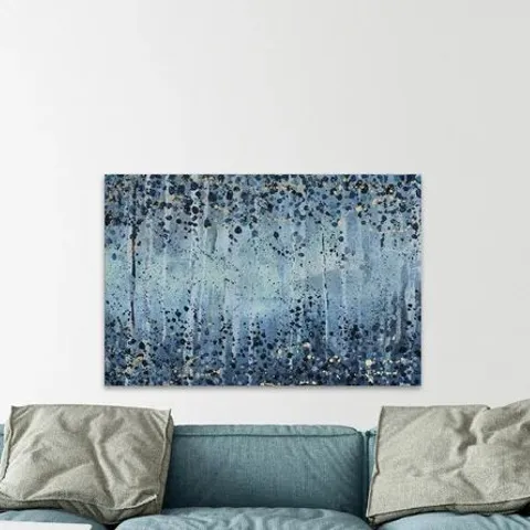WRAPPED CANVAS PRINT FOREST BLUE II