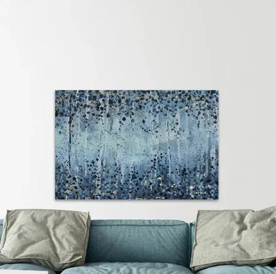 WRAPPED CANVAS PRINT FOREST BLUE II