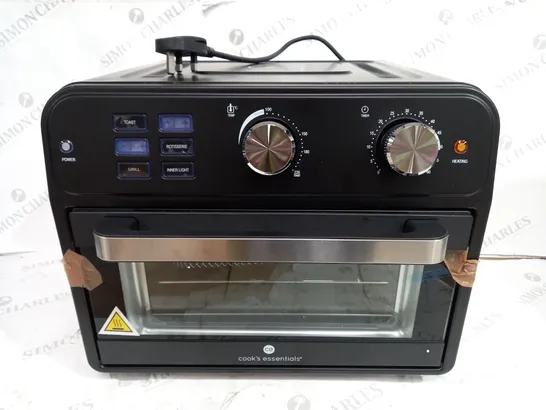 BOXED COOK'S ESSENTIAL 21-LITRE AIRFRYER OVEN IN BLACK 