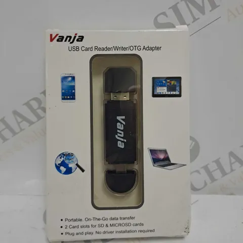 BOXED VANJA USB CARD READER/WRITER/OTG ADAPTER 