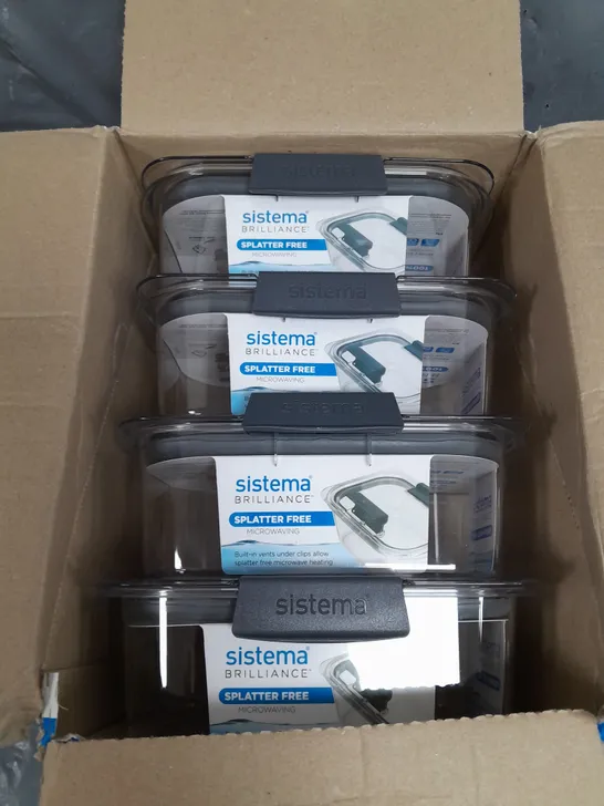 BOXED SISTEMA 920ML STORAGE CONTAINERS 