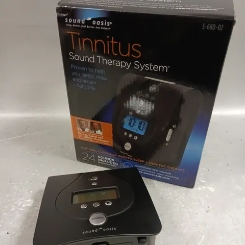 BOXED SOUND OASIS TINNITUS SOUND THERAPY SYSTEM 