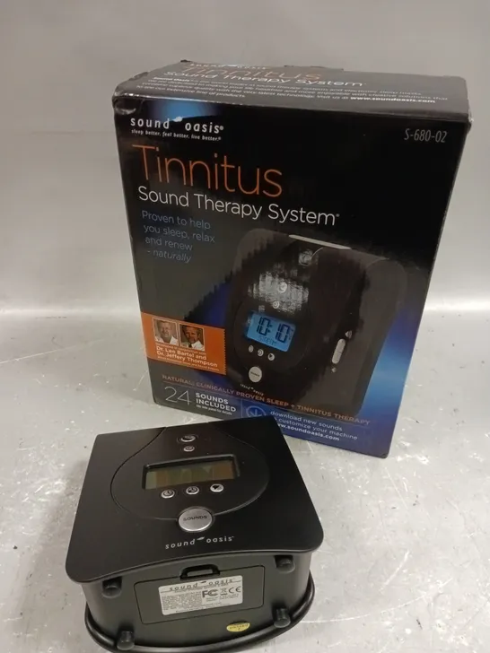 BOXED SOUND OASIS TINNITUS SOUND THERAPY SYSTEM 