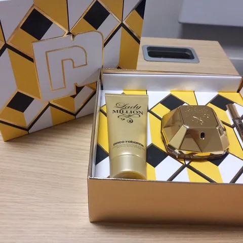 BOXED PACO RABANNE LADY MILLION 80ML EAU DE PARFUM GIFT SET