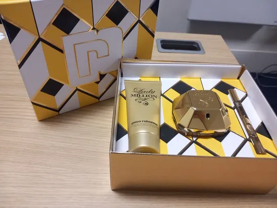 BOXED PACO RABANNE LADY MILLION 80ML EAU DE PARFUM GIFT SET