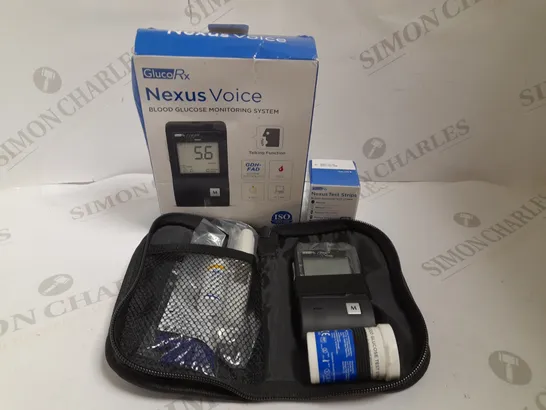 NEXUS VOICE BLOOD GLUCOSE MONITOR WITH TEST STRIPS