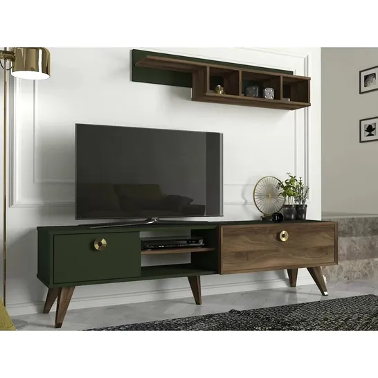 BOXED COLTON ENTERTAINMENT UNIT FOR TV'S UP TO 60" (1 BOX ONLY, INCOMPLETE SET)