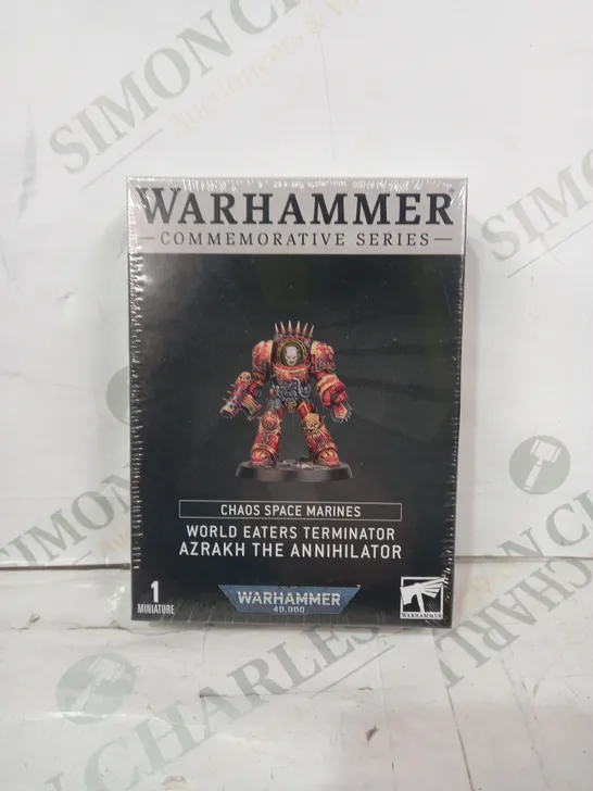 WARHAMMER 40K COMMEMORATIVE SERIES CHAOS SPACE MARINES - WORLD EATERS TERMINATOR MINIATURE