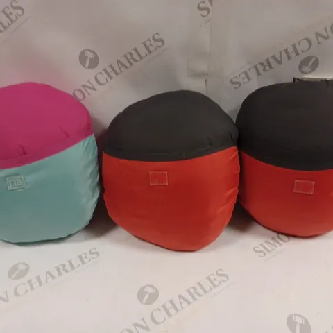 3 X MOTHERCARE COMPACT COSYTOES IN ASSORTED COLOURS 