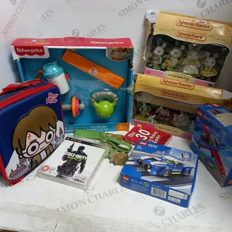 LOT OF 15 TOYS & GAMES, TO INCLUDE LEGO, SYLVANIAN FAMILIES, ETC 