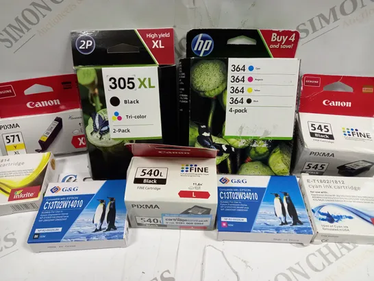 BOX OF A LARGE QUANTITY OF ASSORTED PRINTER INK CARTIRDGES 