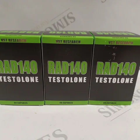 3 X BOXED RAD140 TESTOLONE MUSCLE GAIN STIMULANTS (60 CAPSULES PER BOX)
